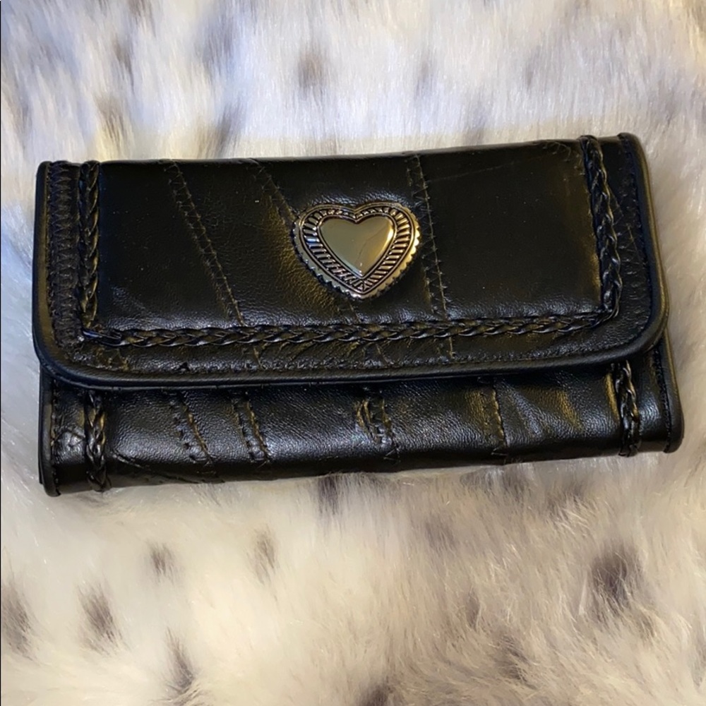 Black leather wallet